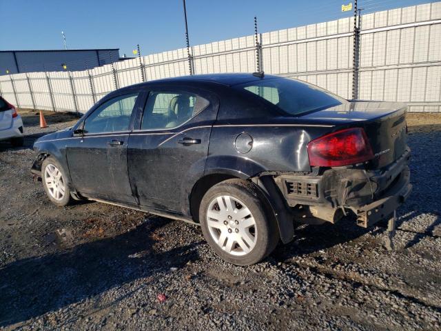 1C3CDZAB1DN617863 - 2013 DODGE AVENGER SE BLACK photo 2