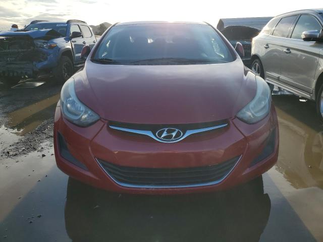 KMHDH4AE1EU199289 - 2014 HYUNDAI ELANTRA SE RED photo 5