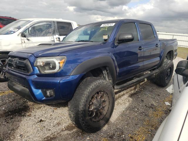 5TFJU4GN3EX054697 - 2014 TOYOTA TACOMA DOUBLE CAB PRERUNNER BLUE photo 1