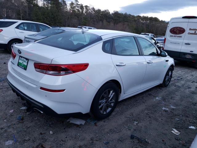 5XXGT4L31KG312526 - 2019 KIA OPTIMA LX WHITE photo 3