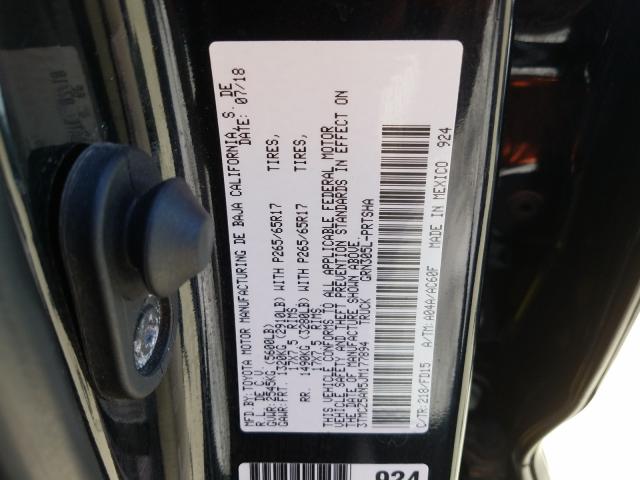 3TMCZ5AN5JM177894 - 2018 TOYOTA TACOMA DOUBLE CAB  照片 10