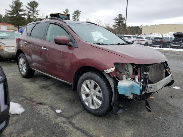 JN8AZ1MU4BW050935 - 2011 NISSAN MURANO S BURGUNDY photo 4