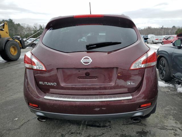 JN8AZ1MU4BW050935 - 2011 NISSAN MURANO S BURGUNDY photo 6