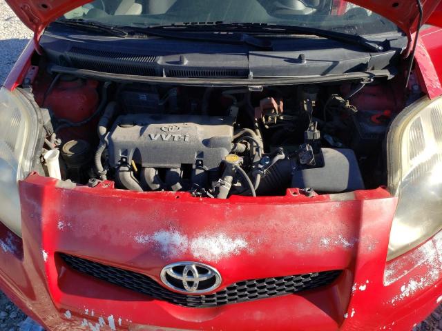 JTDJT4K33A5293911 - 2010 TOYOTA YARIS RED photo 11