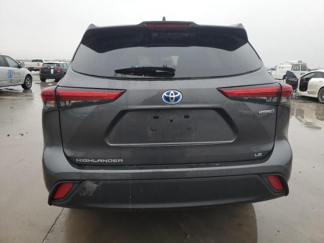 5TDZARAH1PS023257 - 2023 TOYOTA HIGHLANDER HYBRID LE GRAY photo 6