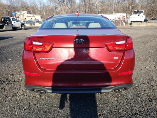 5XXGM4A72FG364482 - 2015 KIA OPTIMA LX RED photo 6