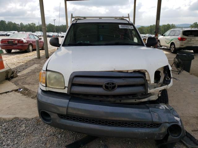 5TBJN32144S449318 - 2004 TOYOTA TUNDRA WHITE photo 5