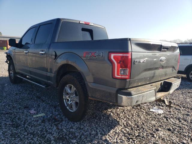 1FTEW1EG6HFC79110 - 2017 FORD F150 SUPERCREW GRAY photo 2