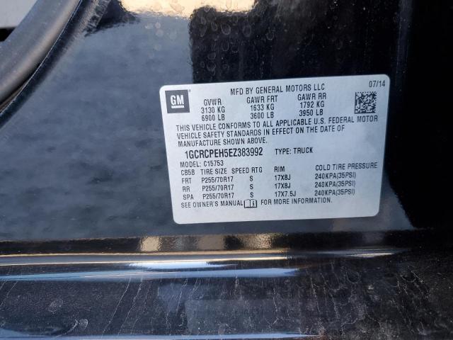 1GCRCPEH5EZ383992 - 2014 CHEVROLET SILVERADO C1500 BLACK photo 13