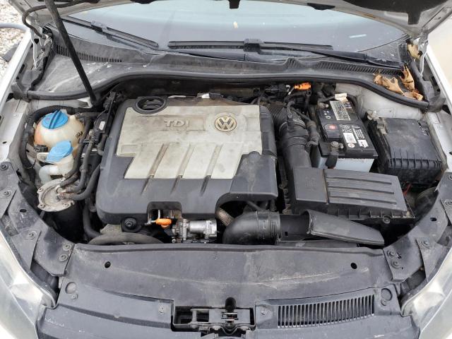 3VWPL7AJ9BM610630 - 2011 VOLKSWAGEN JETTA TDI SILVER photo 11