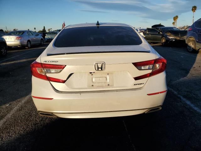 1HGCV1F37NA116529 - 2022 HONDA ACCORD SPORT WHITE photo 6