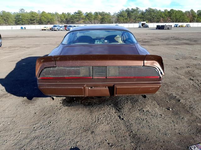 2W87K9N184050 - 1979 PONTIAC FIREBIRD BROWN photo 6