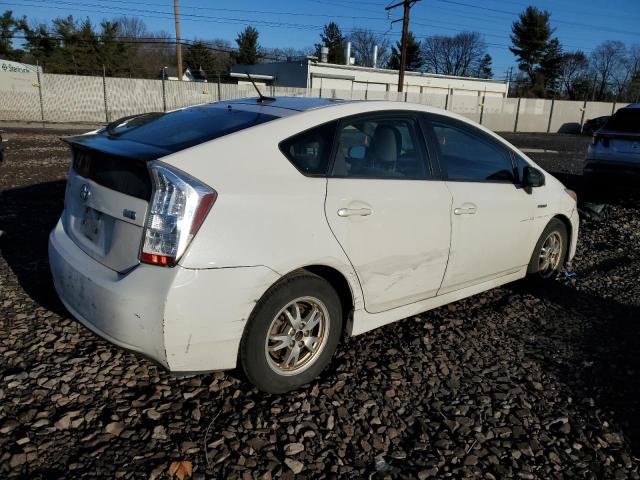 JTDKN3DU2B5346954 - 2011 TOYOTA PRIUS WHITE photo 3