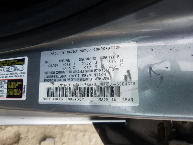 JM1BL1SG5A1173623 - 2010 MAZDA 3 I  photo 10