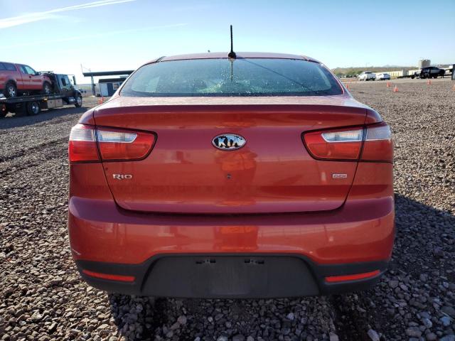 KNADM4A39C6046270 - 2012 KIA RIO LX RED photo 6