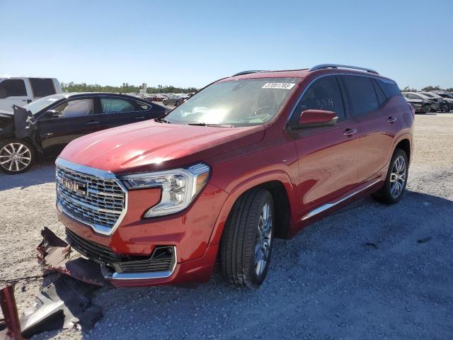 3GKALXEV7NL154132 - 2022 GMC TERRAIN DENALI RED photo 1