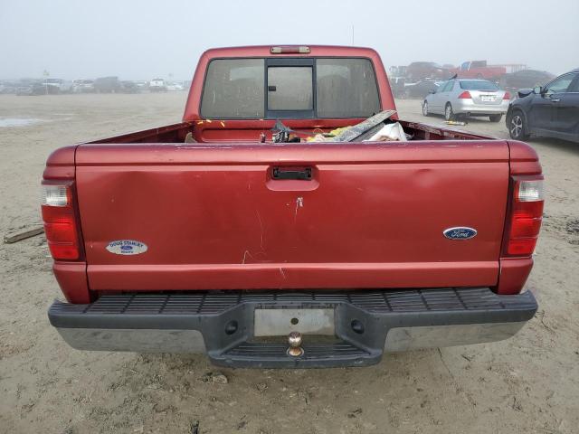 1FTYR14U92TA47864 - 2002 FORD RANGER SUPER CAB RED photo 6