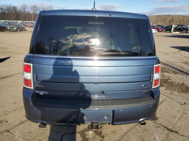 2FMHK6C86KBA25239 - 2019 FORD FLEX SEL BLUE photo 6