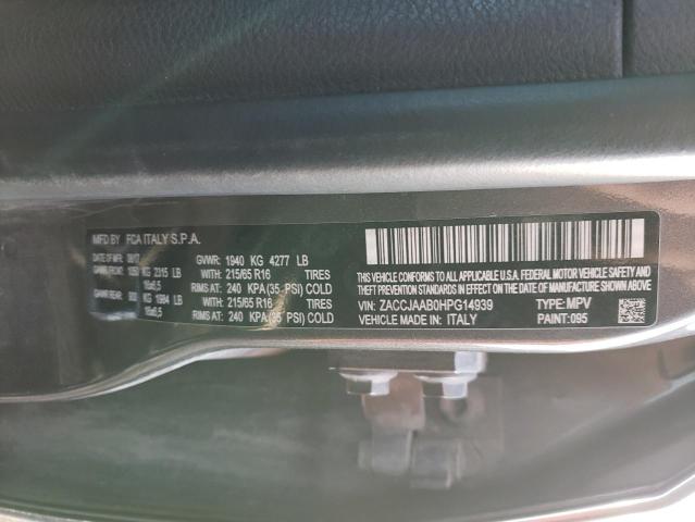 ZACCJAAB0HPG14939 - 2017 JEEP RENEGADE SPORT Սև լուսանկար 13