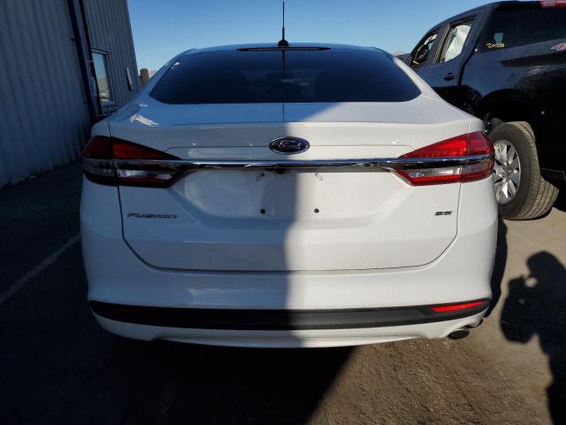 3FA6P0H76JR278092 - 2018 FORD FUSION SE WHITE photo 6