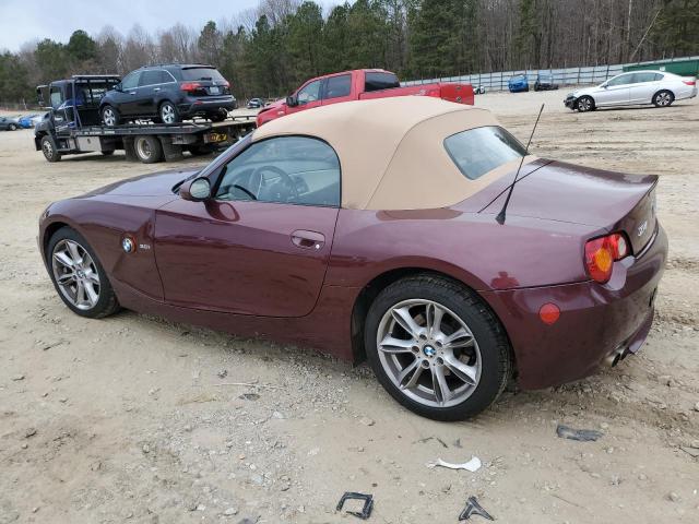 4USBT53453LU05358 - 2003 BMW Z4 3.0 MAROON photo 2