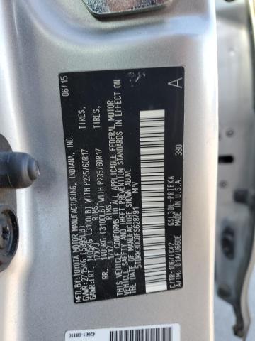 5TDKK3DC8FS628791 - 2015 TOYOTA SIENNA LE GRAY photo 13