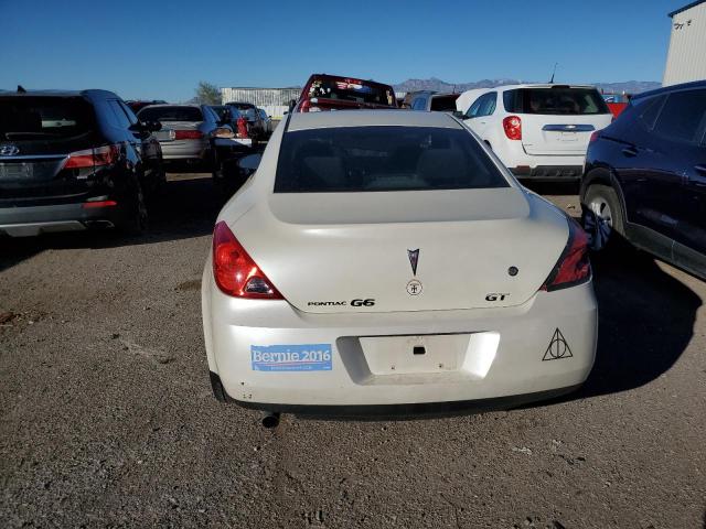 1G2ZH17N694138336 - 2009 PONTIAC G6 GT WHITE photo 6