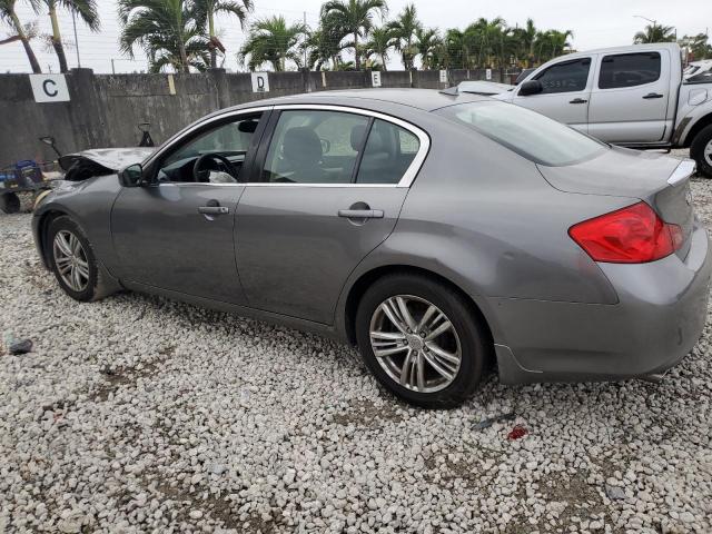 JN1DV6AP9CM812186 - 2012 INFINITI G25 BASE GRAY photo 2