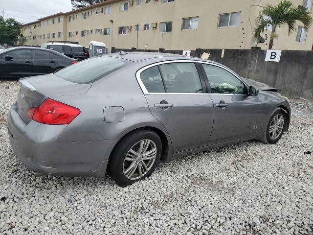 JN1DV6AP9CM812186 - 2012 INFINITI G25 BASE GRAY photo 3