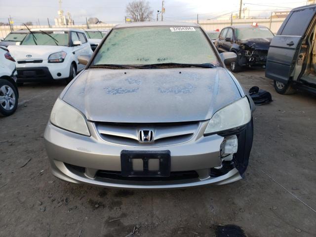 JHMES26714S002154 - 2004 HONDA CIVIC EX SILVER photo 5