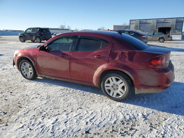 1C3CDZAB6EN196868 - 2014 DODGE AVENGER SE MAROON photo 2