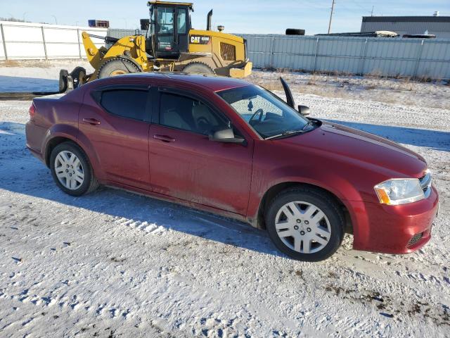 1C3CDZAB6EN196868 - 2014 DODGE AVENGER SE MAROON photo 4