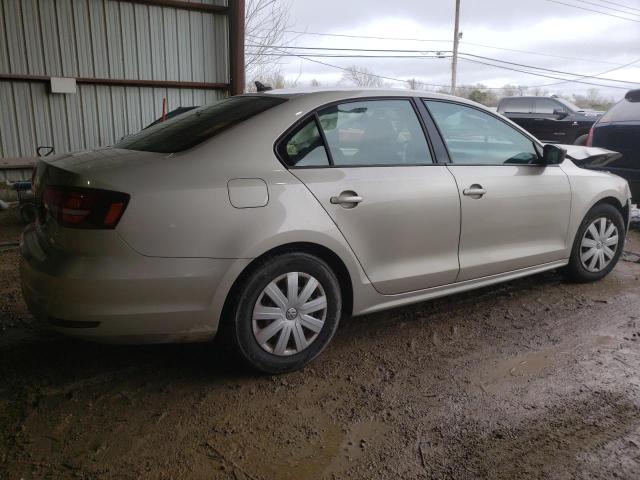 3VW267AJ4GM212637 - 2016 VOLKSWAGEN JETTA S BEIGE photo 3