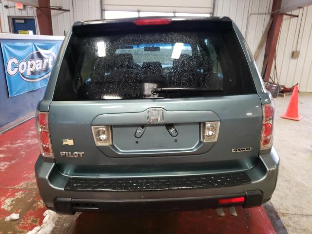 2HKYF18136H505689 - 2006 HONDA PILOT LX BLUE photo 6