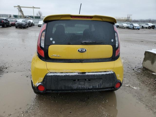 KNDJP3A56F7186607 - 2015 KIA SOUL + YELLOW photo 6