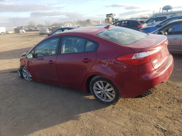 KNAFX4A65E5218152 - 2014 KIA FORTE LX RED photo 2