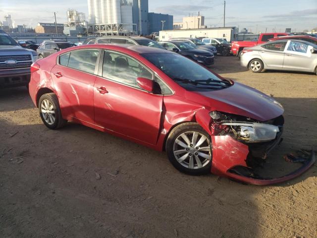 KNAFX4A65E5218152 - 2014 KIA FORTE LX RED photo 4