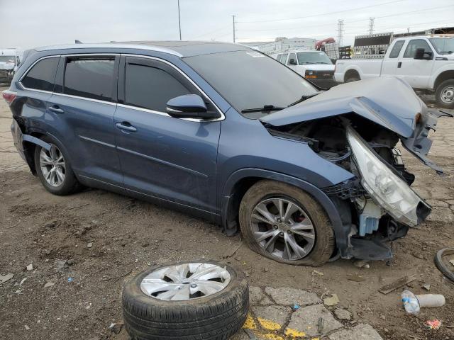 5TDJKRFH3FS221937 - 2015 TOYOTA HIGHLANDER XLE BLUE photo 4