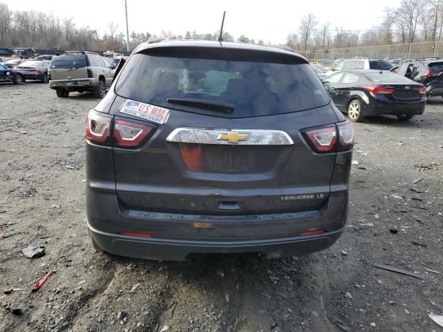 1GNKRFED6EJ152483 - 2014 CHEVROLET TRAVERSE LS GRAY photo 6