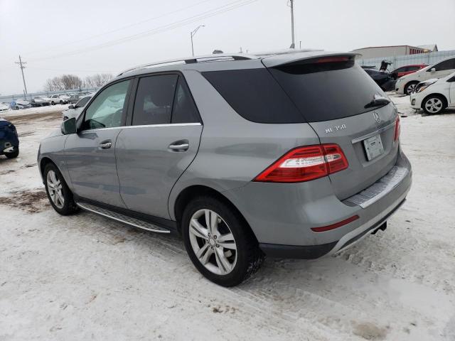 4JGDA5HB4CA002281 - 2012 MERCEDES-BENZ ML 350 4MATIC SILVER photo 2