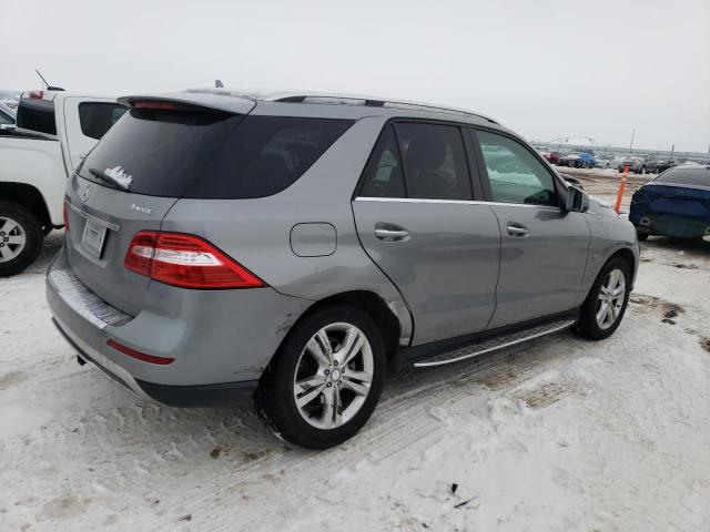 4JGDA5HB4CA002281 - 2012 MERCEDES-BENZ ML 350 4MATIC SILVER photo 3