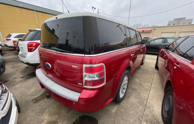 2FMHK6CC5ABB09989 - 2010 FORD FLEX SEL RED photo 4