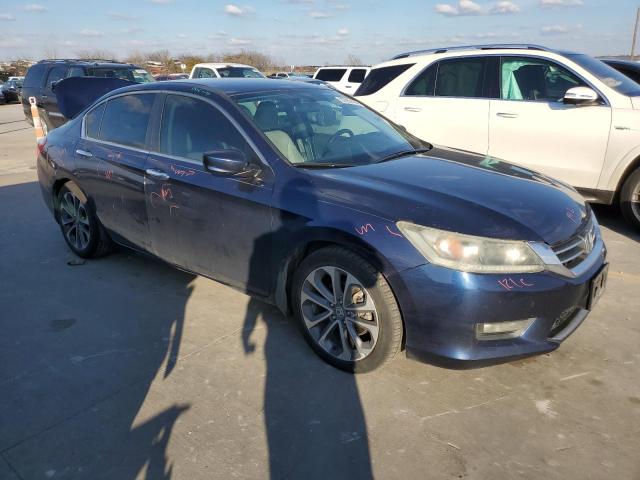 1HGCR2F53EA025107 - 2014 HONDA ACCORD SPORT BLUE photo 4