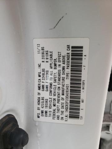 1HGCR2F33EA095401 - 2014 HONDA ACCORD LX WHITE photo 12