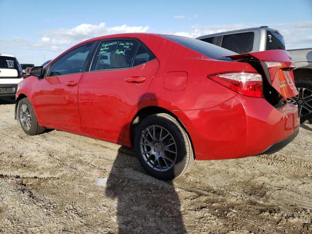 2T1BURHEXHC788787 - 2017 TOYOTA COROLLA L RED photo 2