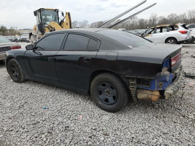 2C3CDXAT7DH737706 - 2013 DODGE CHARGER POLICE BLACK photo 2