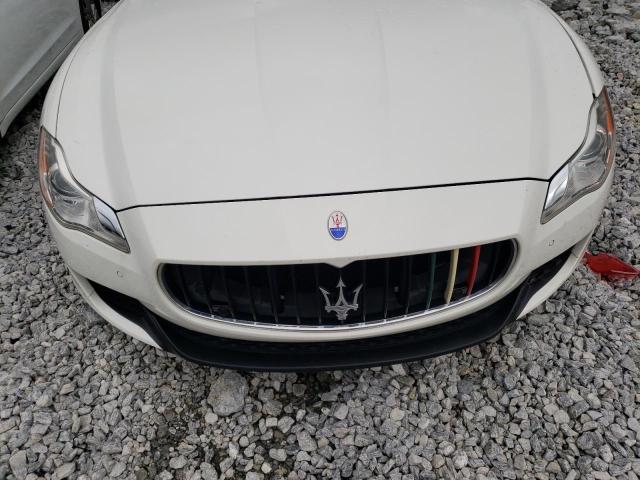 ZAM56RRA4F1141012 - 2015 MASERATI QUATTROPOR S WHITE photo 11