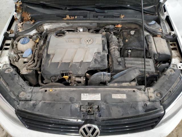 3VWLL7AJ7EM319157 - 2014 VOLKSWAGEN JETTA TDI WHITE photo 11