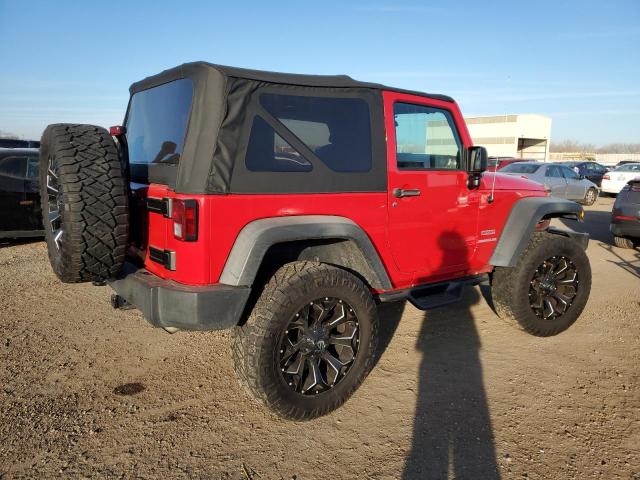 1J4AA2D10BL631116 - 2011 JEEP WRANGLER SPORT RED photo 3