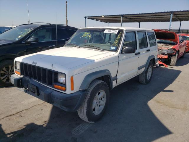 1J4FT28S1VL585383 - 1997 JEEP CHEROKEE SE WHITE photo 2